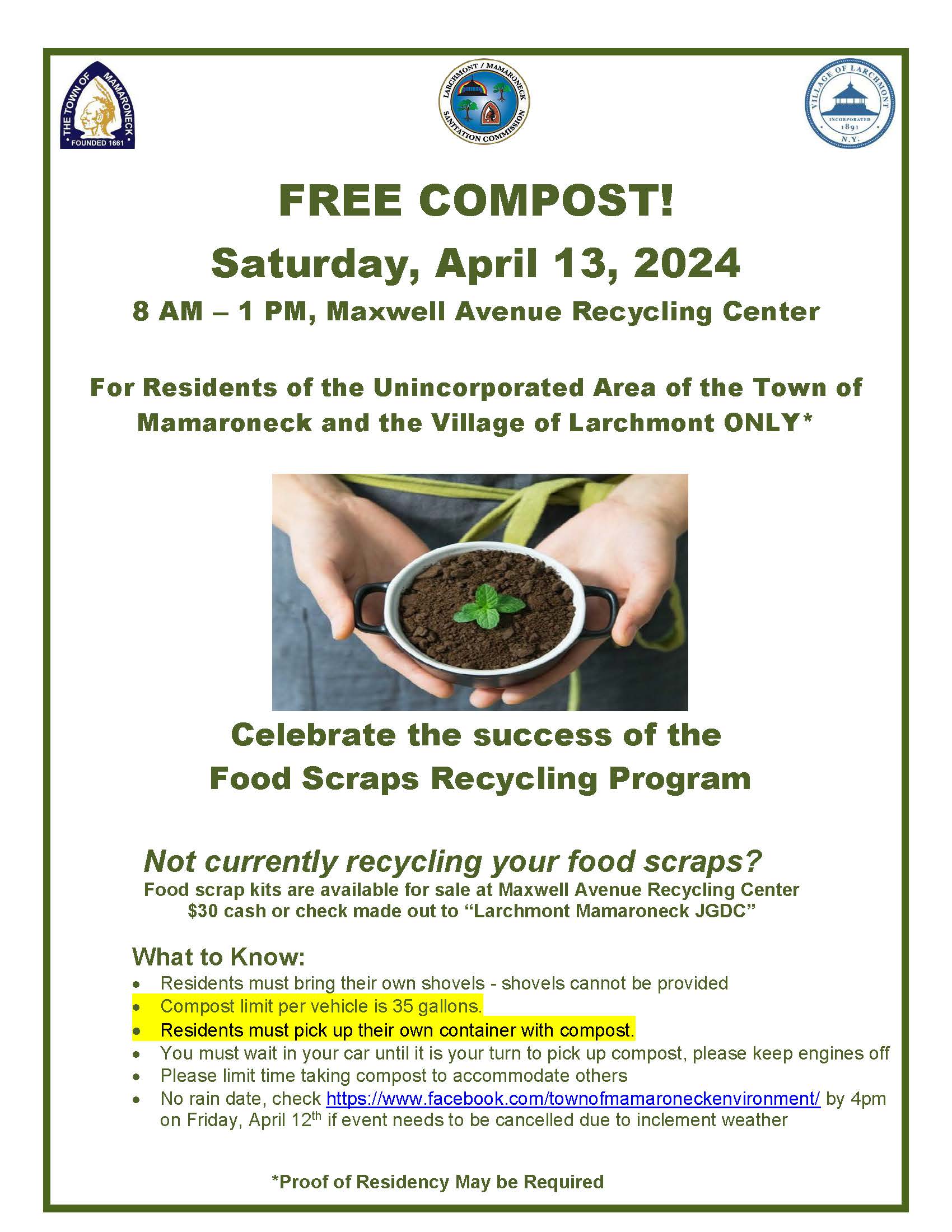 Compost Giveaway Flyer April 2024